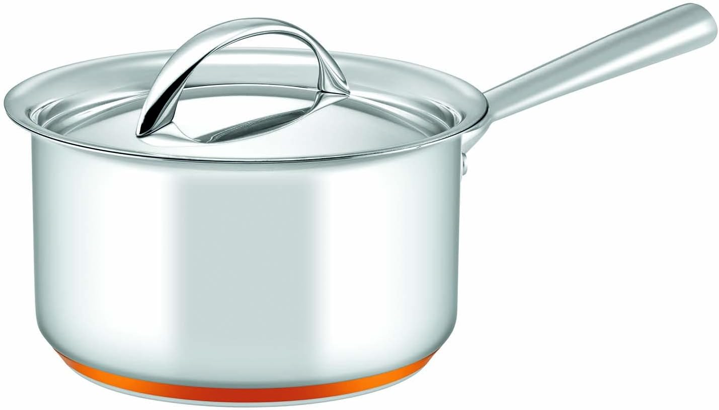 Essteele per Vita 3-Piece Saucepan Set - Stainless Steel with Copper Base, Induction Compatible, Dishwasher & Oven Safe, Italian Made, Includes 14Cm, 16Cm & 18Cm Pans image number 4