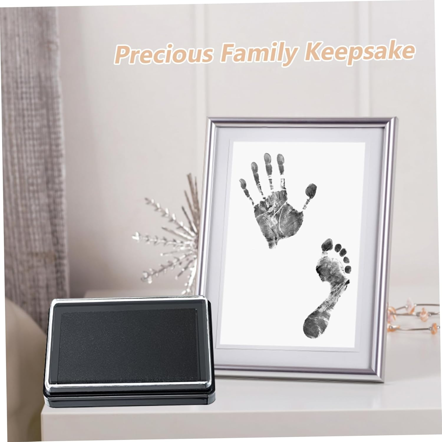 Baby Footprint Kit & Handprint Kit with 1 Clean-Touch Ink Pad and 2 Imprint Cards for Pet Dog Paw Print New Parents Dog Paw Print image number 5