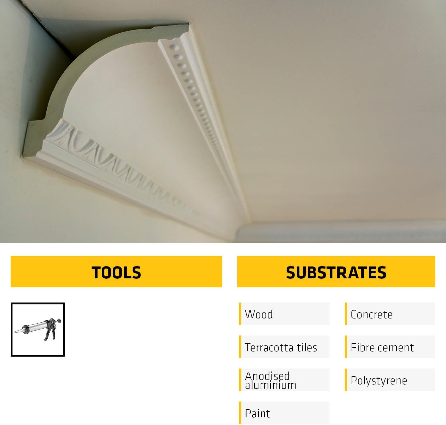 SIKA - Construction Adhesive - Sikabond-115 Max Tack - White - Interior Grab Adhesive - Easy to Apply - High Final Strength - Multi Materials - 290Ml image number 3