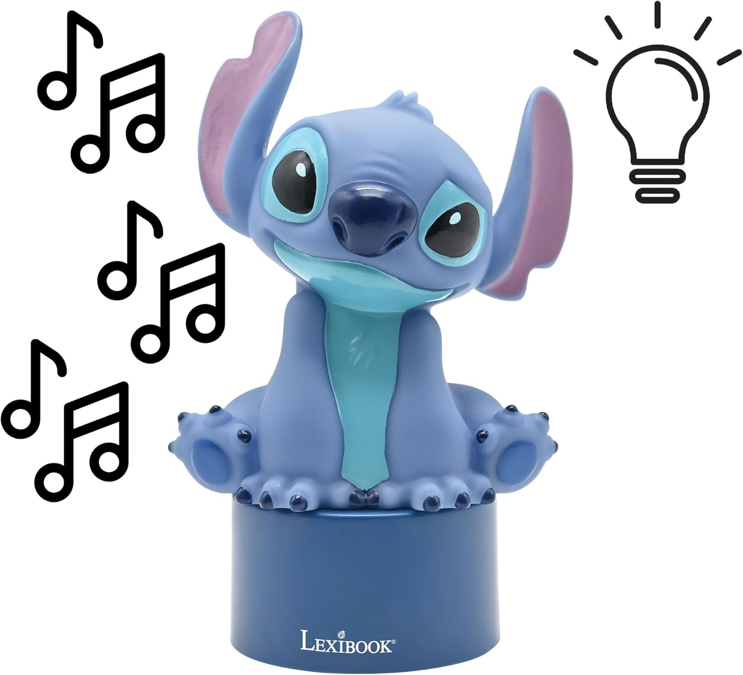 LEXIBOOK, Disney Stitch, Stitch Bluetooth Speaker Nightlight, Blue, NS02D image number 6