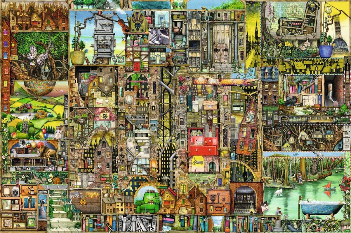 Ravensburger Colin Thompson Bizarre Town Jigsaw Puzzle &ndash; 5000 Pieces, Challenging Puzzle for Adults