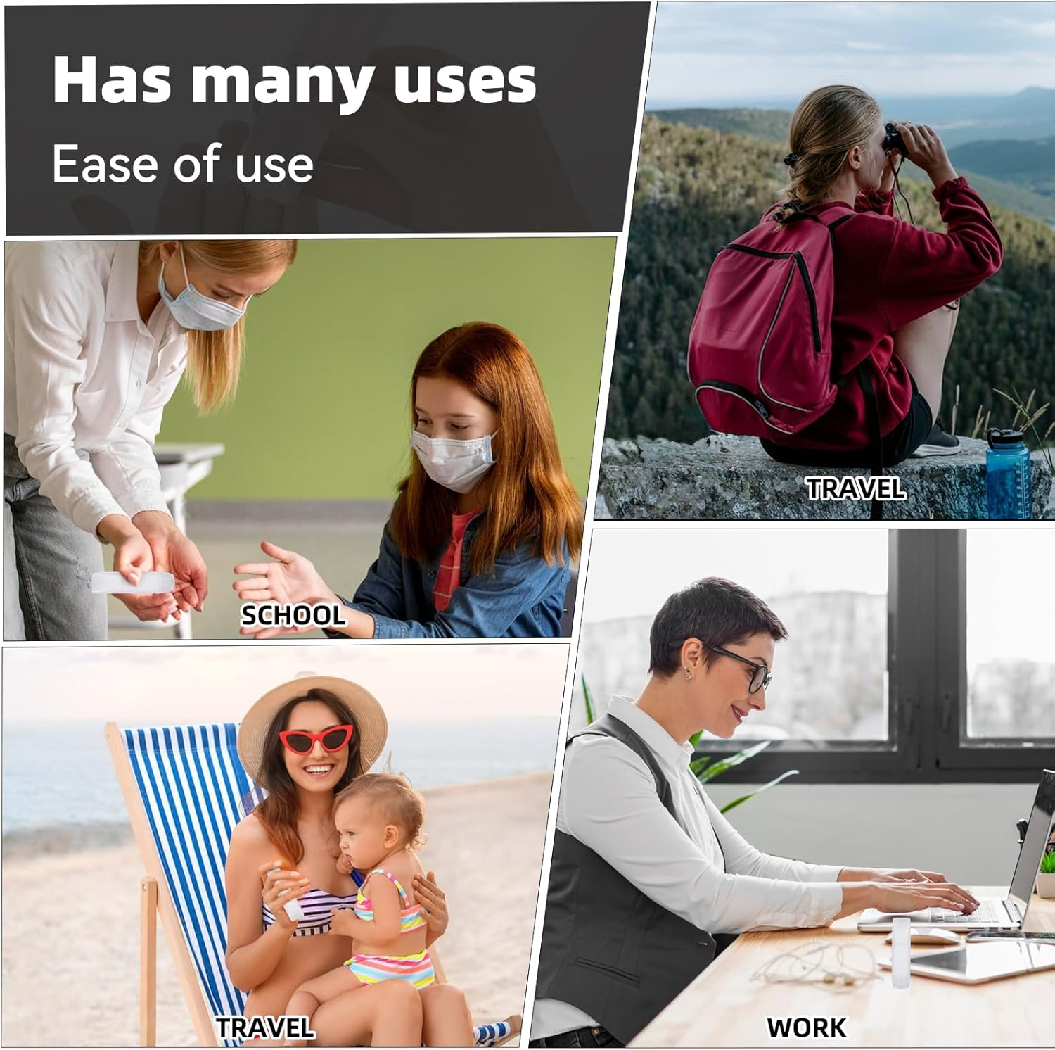 Refillable Cosmetic Containers, 5 Pieces 1 Oz Travel Bottles Mini Squeeze Bottle Makeup Containers Empty Lotion Bottles Toothpaste Container Reusable Travel Dispensers Bottles for Liquids Toiletries