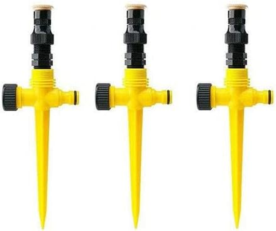 AIMALL Auto Irrigation System Garden Lawn Sprinkler &ndash; Adjustable 360&deg; Rotating Sprinkler for Lawn, Garden, Yard Watering &ndash; Scatter & Fog Spray, 10.4&rdquo; X 4.1&rdquo; image number 5