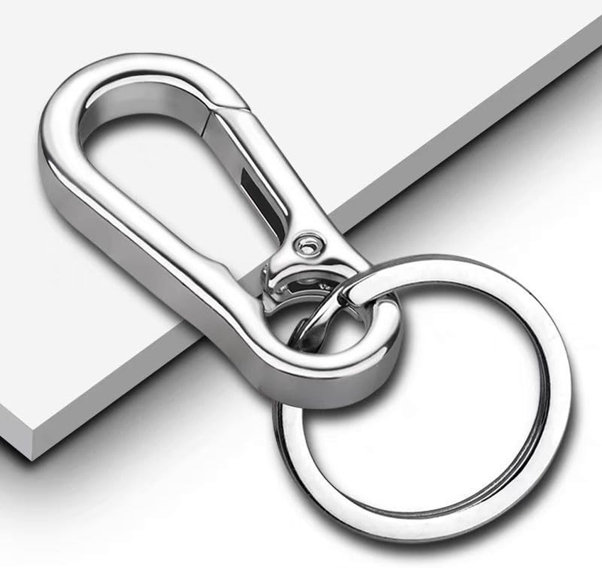 Metal Keyring Keychain Key Ring Chain Holder Organizer for Car/Key Finder, 3 Pack image number 1