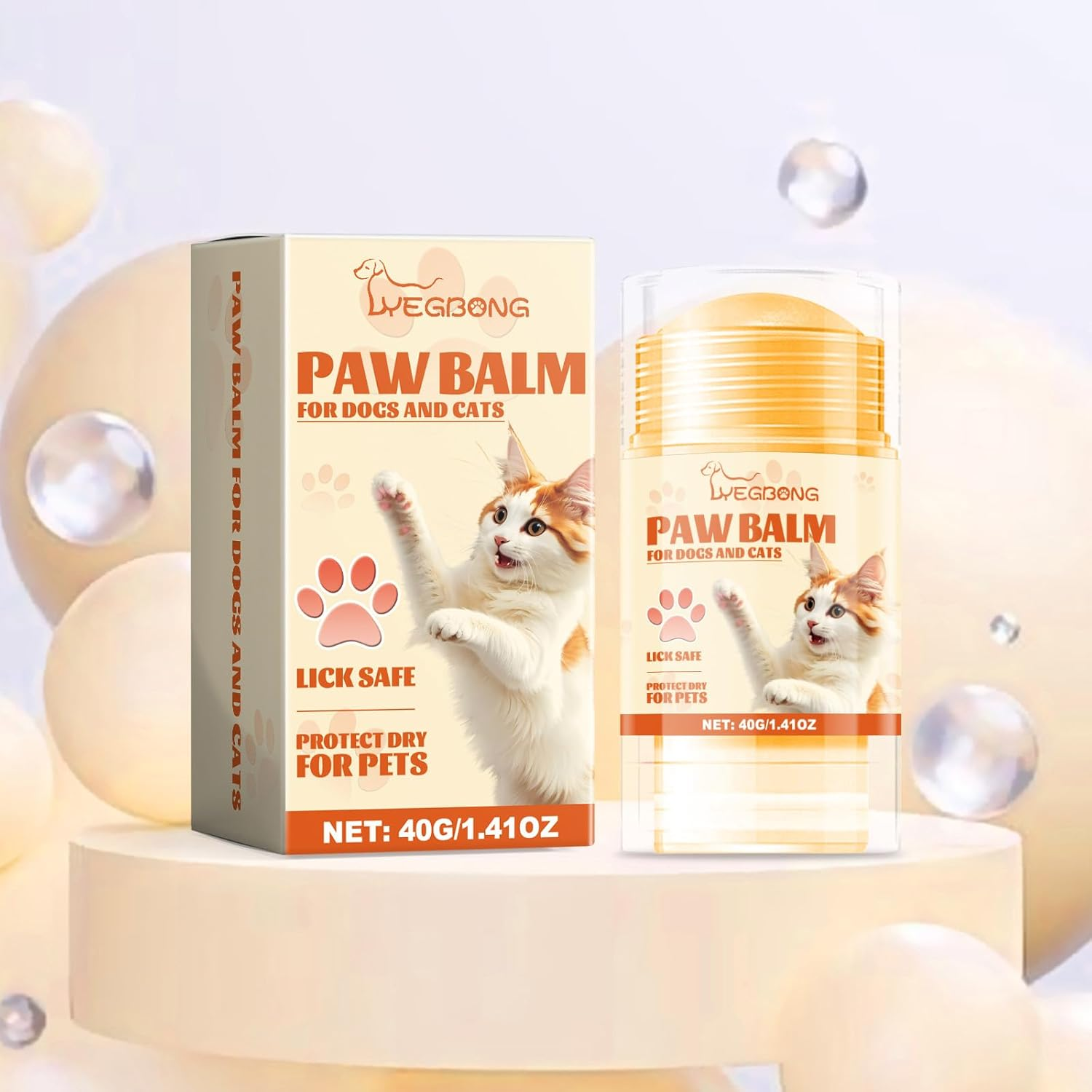 Cat Paw Butter,Natural Leak-Proof Dog Paw Balm,Moisturizing Ointment for Dogs & Cats,Winter Protection for Paws, Nose & Elbows - Ideal for Travel & Outdoor Adventures image number 5