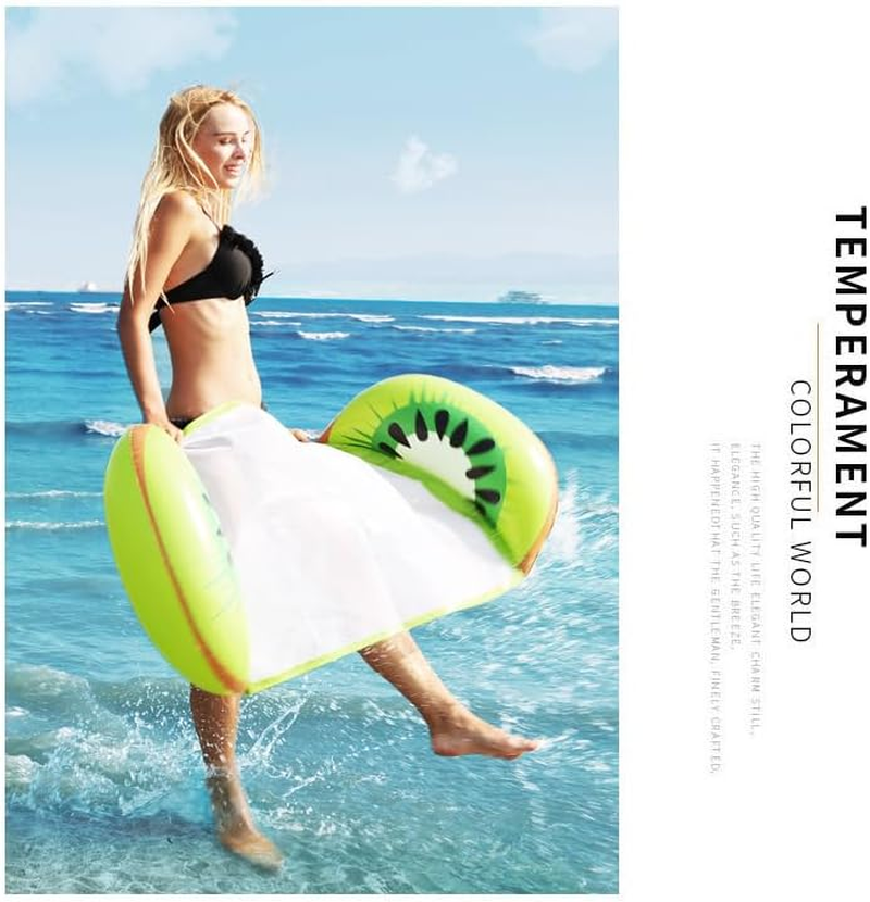 Baronhong Fruit Swimming Pool Floating Hammock - Inflatable Swimming Aids for Adults, Portable Rafts Lounge Chair for Beach Party image number 4