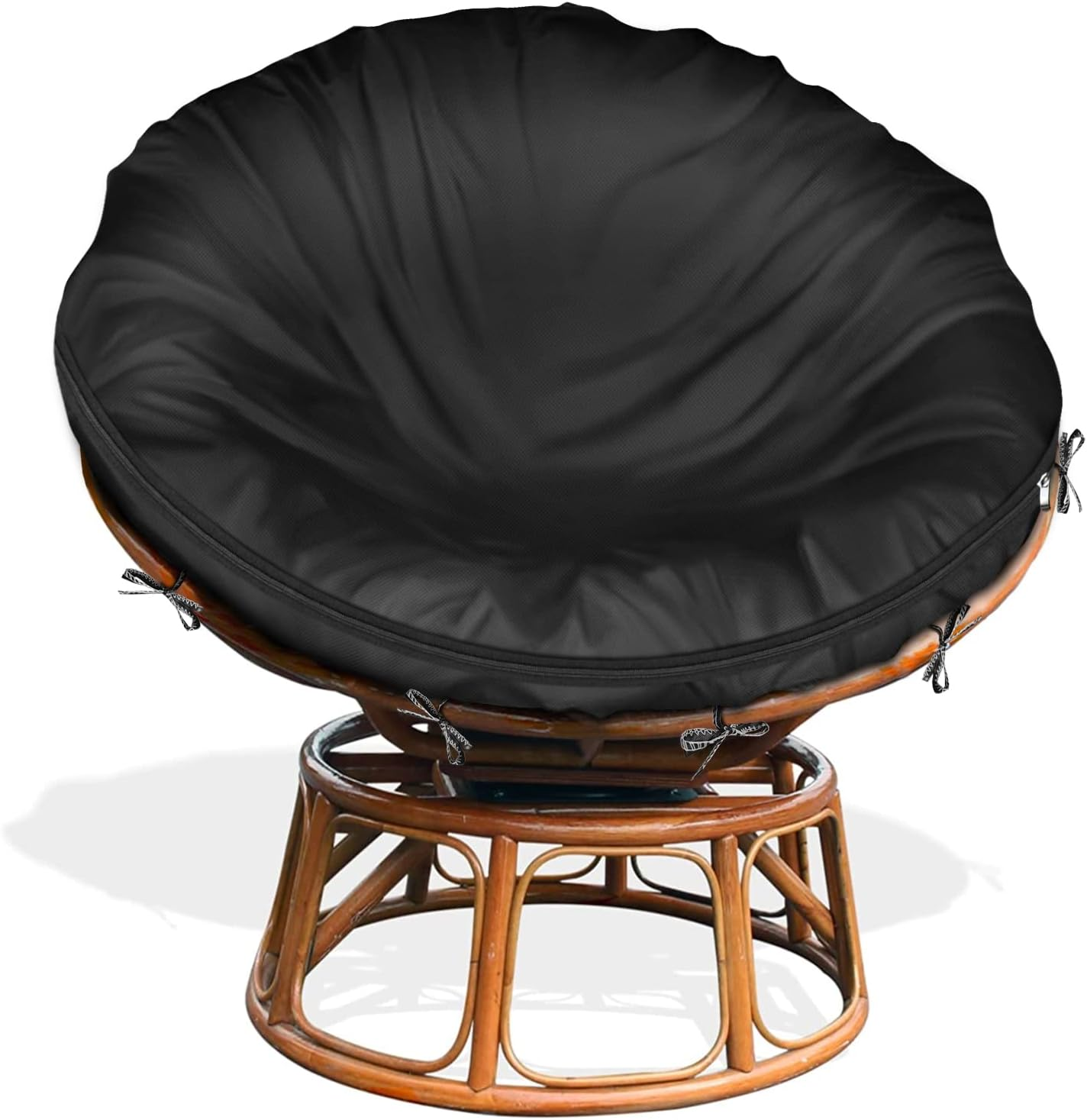 Iceberg Elf Papasan Cushion Cover Only,(For 40In-50In Outdoor Papasan Chair Cushion Covers) Beige Zipper Design for Easy Closure and Removal, Silky Smooth Fabric