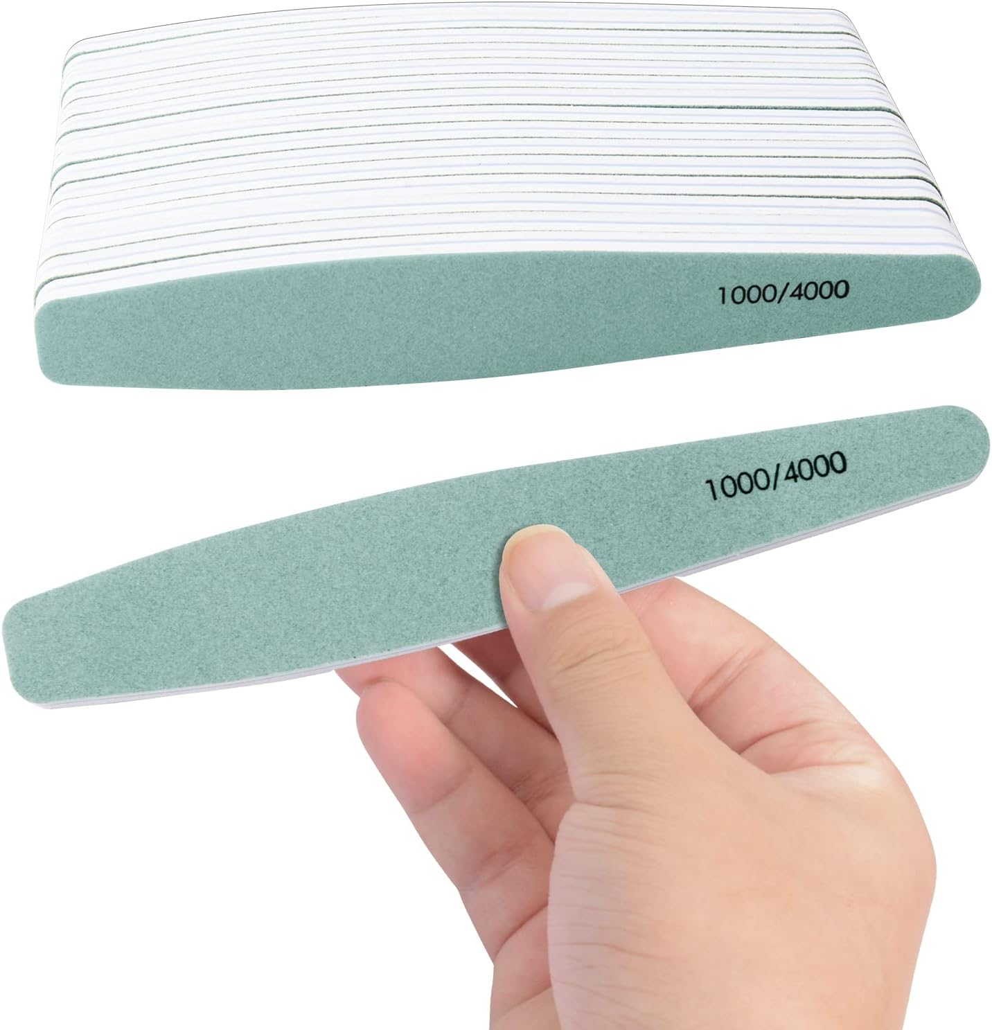 Diesisa 15Pcs 1000/4000 Grit Nail Files for Natural Nails, Emery Boards for Natural Files, Double-Sided Nail Buffering Manicure Pedicure Nail Supplies Tools for Toenail Fingernail for Home & Salon image number 4