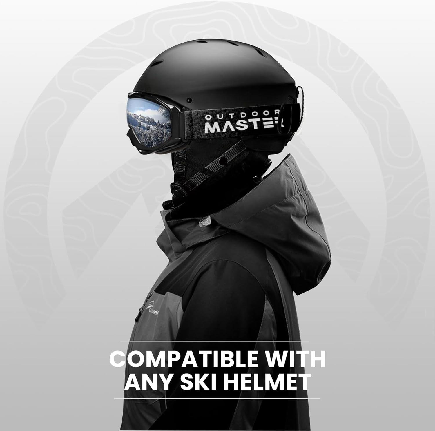 Outdoormaster OTG Ski Goggles - over Glasses Ski/Snowboard Goggles for Men, Women & Youth - 100% UV Protection - 03Vlt 46 image number 3