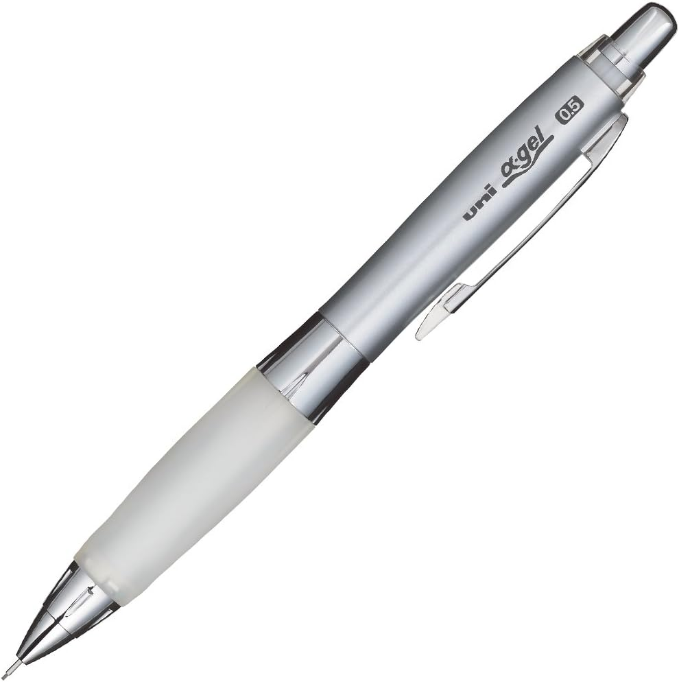 Uni Pilot Alpha-Gel Shaker Mechanical Pencil 0.5Mm Soft Grip, White (M5617GG1P.1)