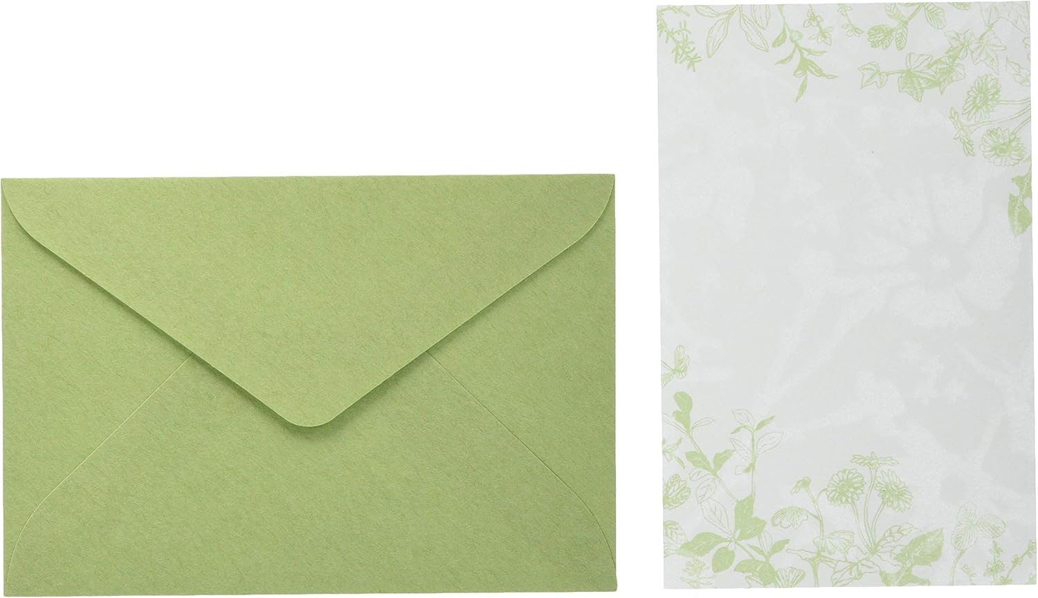 Wrapping Letter Set, Mino Washi Stationery, Yubisaki Notes, Honoka Wakaba, 0-016-6