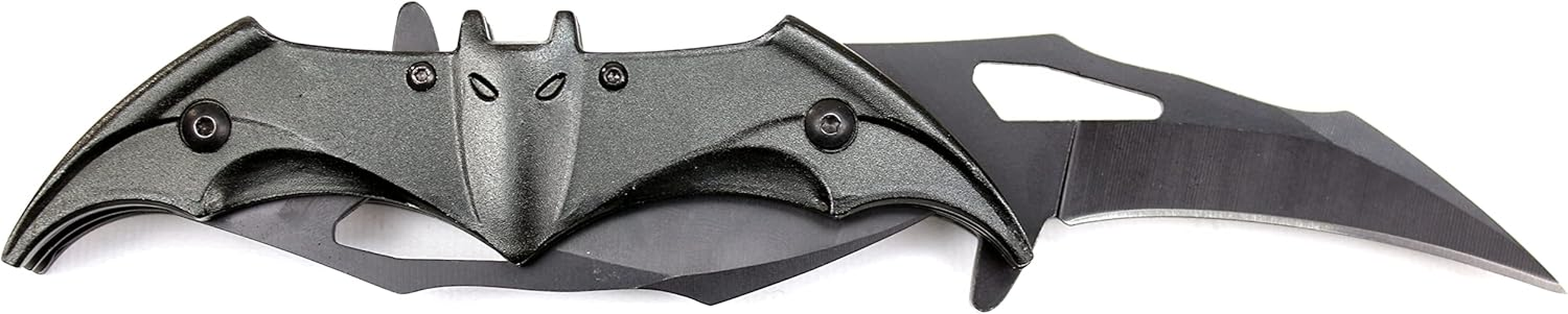 KII Black BAT Knife Twin 2 Blade Folding Knife (Dark Edition) image number 3