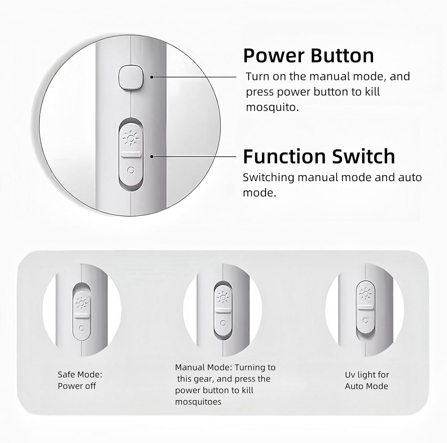 ZOCINS Rechargeable Electric Fly Swatter with Telescopic Extension＆Rotating Head, 3500V Electric Mosquito Swatter with 3 Layers Safety Mesh, Mosquito Repellent Bug Killer Fly Trap Indoor Outdoor