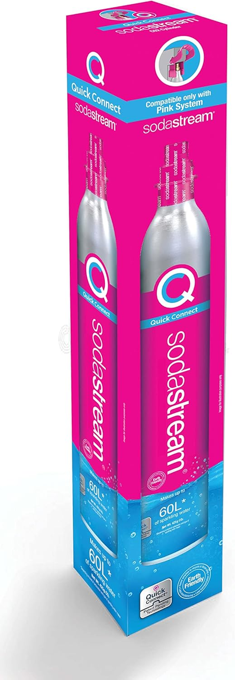 Sodastream - Quick Connect 60L Spare CO2 Cylinder | Create Sparkling Water in Seconds | Always Have a Spare on Hand to Keep Your Water Sparkling | up to 60L of Sparkling Water from Each CO2 Cylinder image number 2