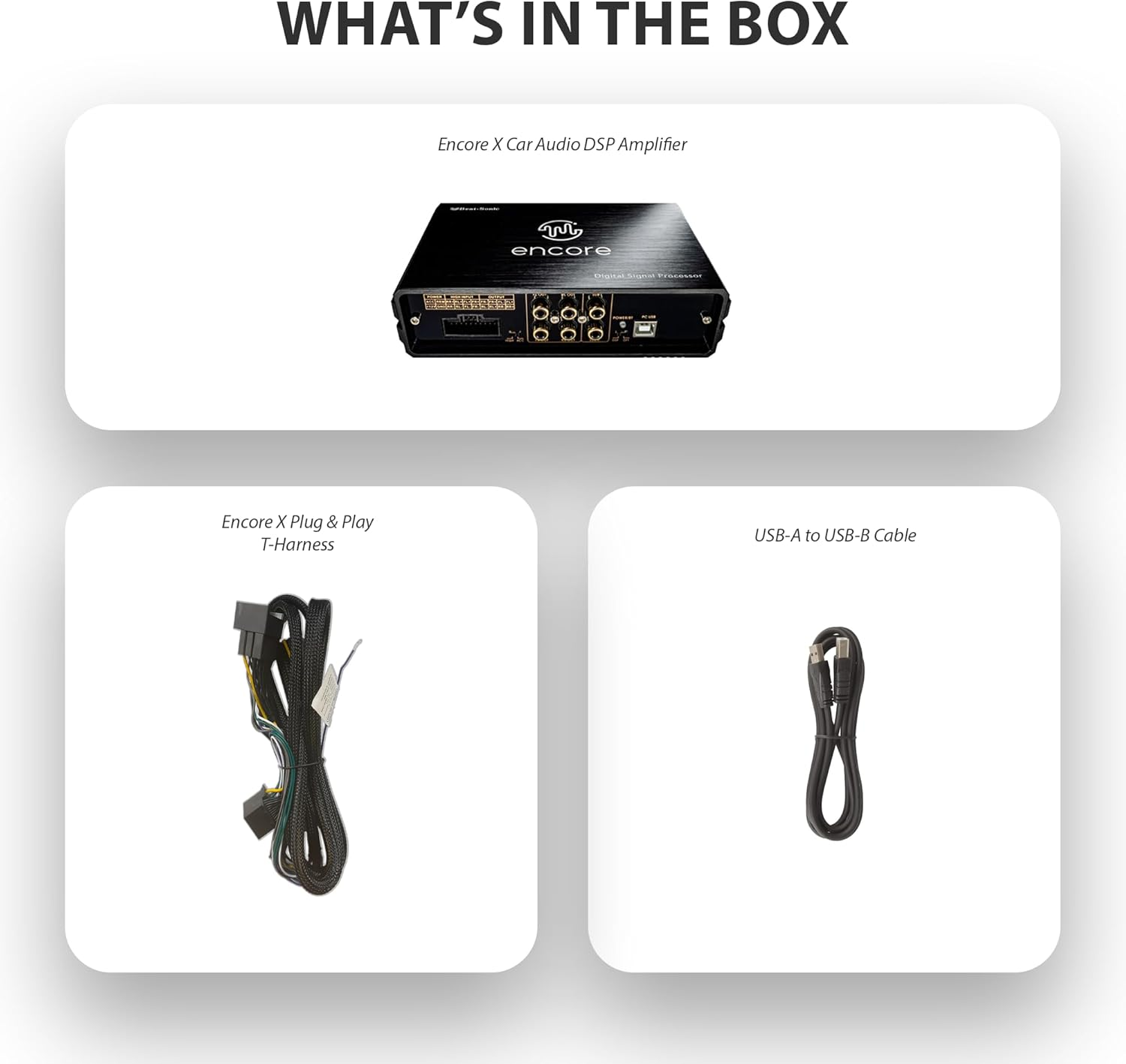 Car DSP Amplifier for Next-Gen Ranger &ndash; Plug & Play 4-Channel OEM Integration Amp (Encore X) image number 2