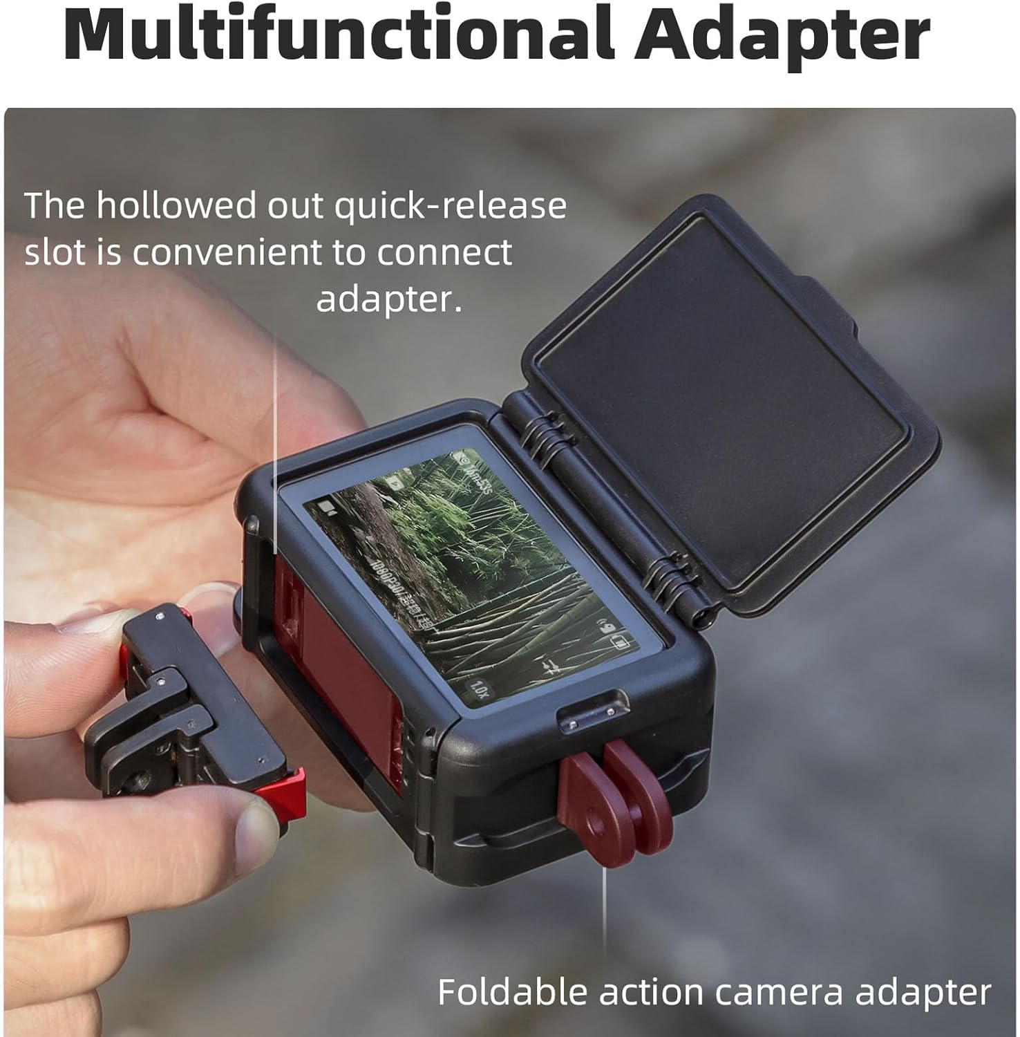 CERFFOOL Protective Cage for DJI OSMO Action 5Pro/4/3 Quick Release with Sun Protection for Action Cameras Accessories image number 3