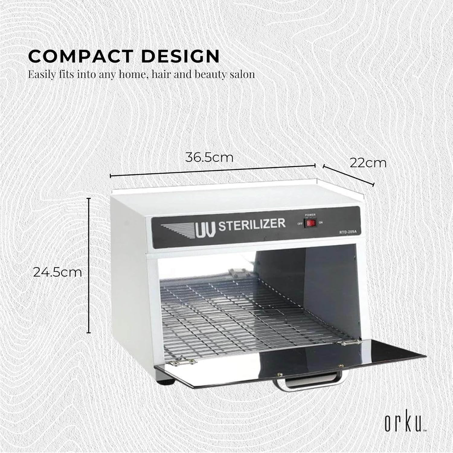 8L UV Steriliser Box Beauty Equipment Sanitising Salon Nail Tools Sterilizer image number 3