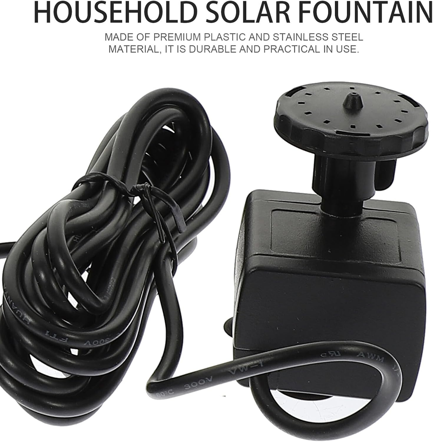 Solar-Powered Garden Fountain Pump for Birdbath and Outdoor Ponds Floating Water Pump with Easy Maintenance for Patio and Lawn Decoration image number 2