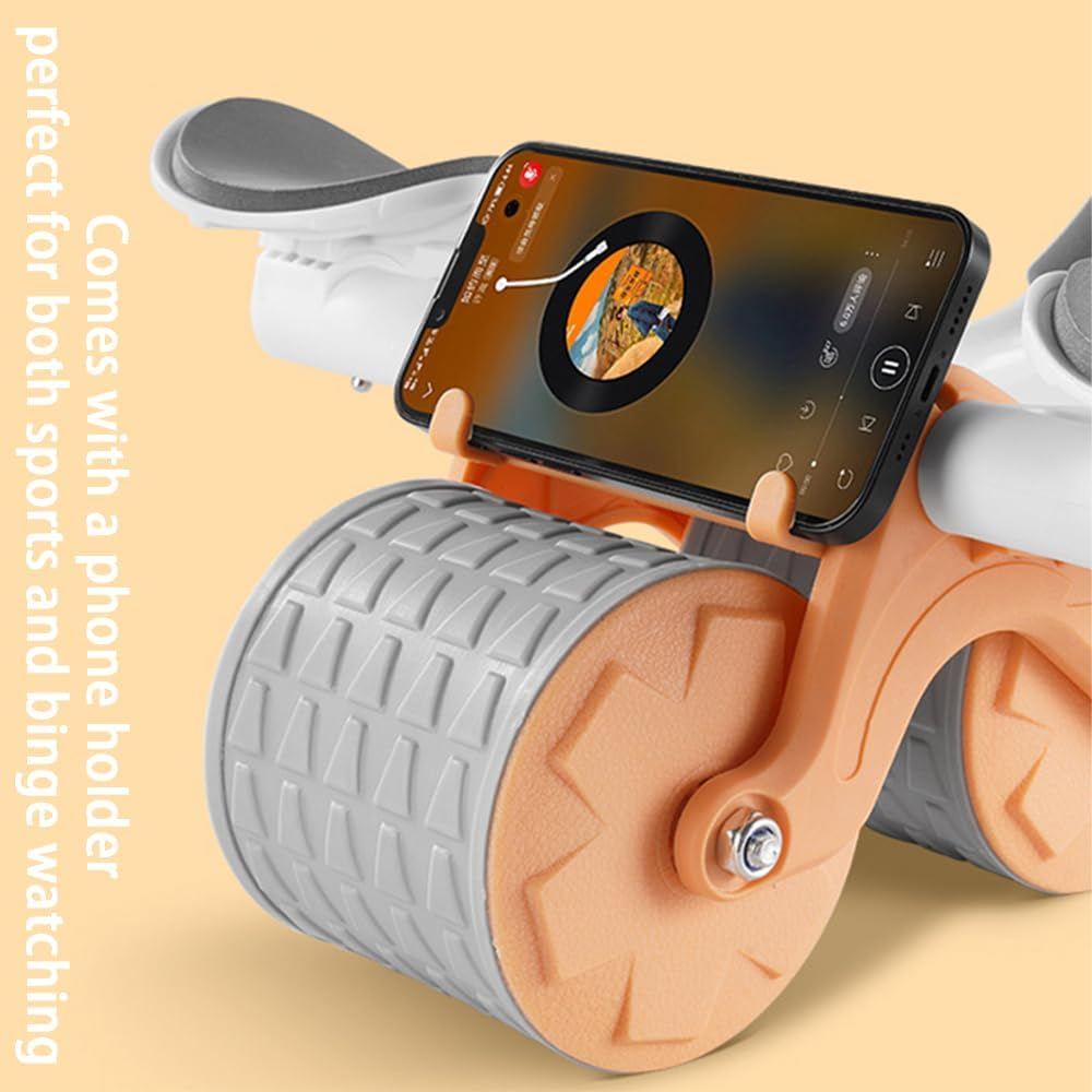 Abdominal Exercise Machine,Automatic Rebound Abdominal Wheel,Roller Core Exercise Equipment,Abdominal Workout Equipment,For Basic Workouts,Core Strengthening Trainer,For Fitness Belly Training image number 4