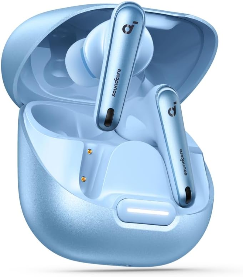 Soundcore by Anker Liberty 4 NC Wireless Noise Cancelling Earbuds, 98.5% Noise Reduction, Adaptive Noise Cancelling to Ears and Environment, Hi-Res Sound, 50H Battery, Bluetooth 5.3 (Velvet Black)