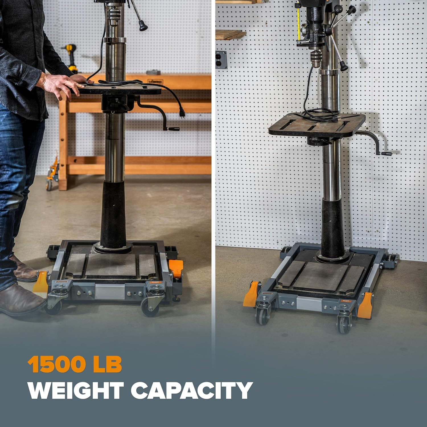 Bora Portamate Pm-3500-Industrial Strength Universal Rolling Mobile Base That Makes Your Heaviest Power Tools Easy to Move image number 4
