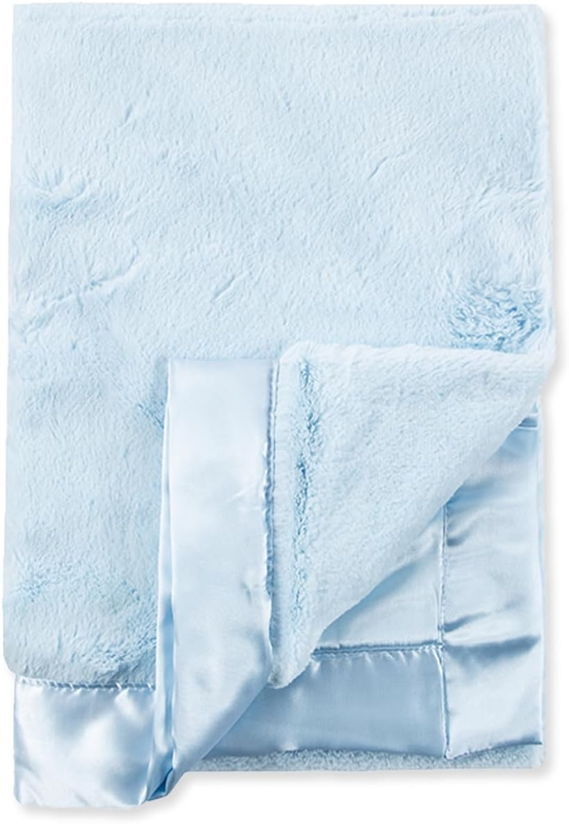 Little Me Blankets for Baby, Plush Swaddling Receiving Blanket, 30 X 27 Inches