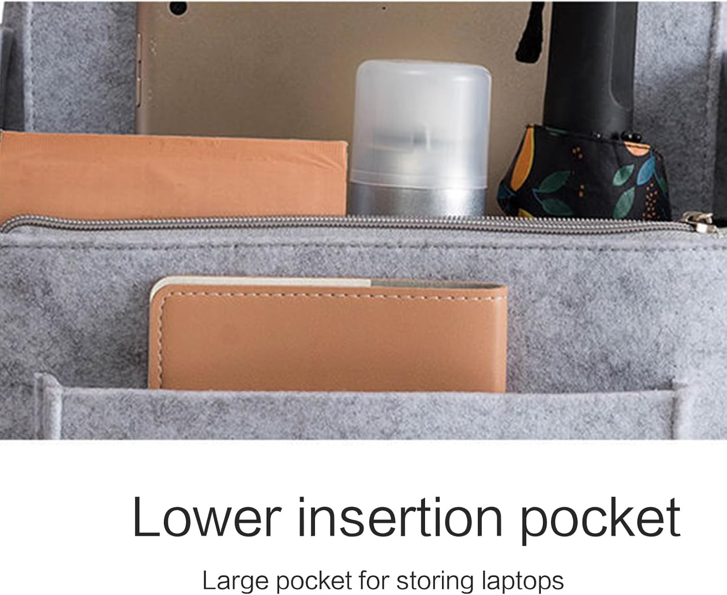 [Xinsheinelry] Backpack Shoulder Bag Handbag Organizer Insert Small Divider Felt Pocket Travel Rucksack Travel Backpack image number 1