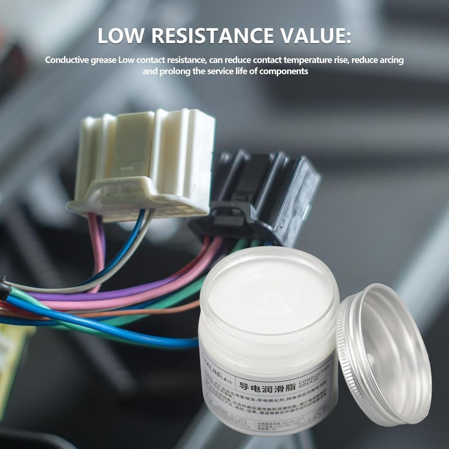 Conductive Grease - Electrical Conductive Paste |100G Grease & Lubrication for a Variety of Power | Automotive Equipment, Household Appliances & Power ES. Achieve Maximum Conductivity image number 2