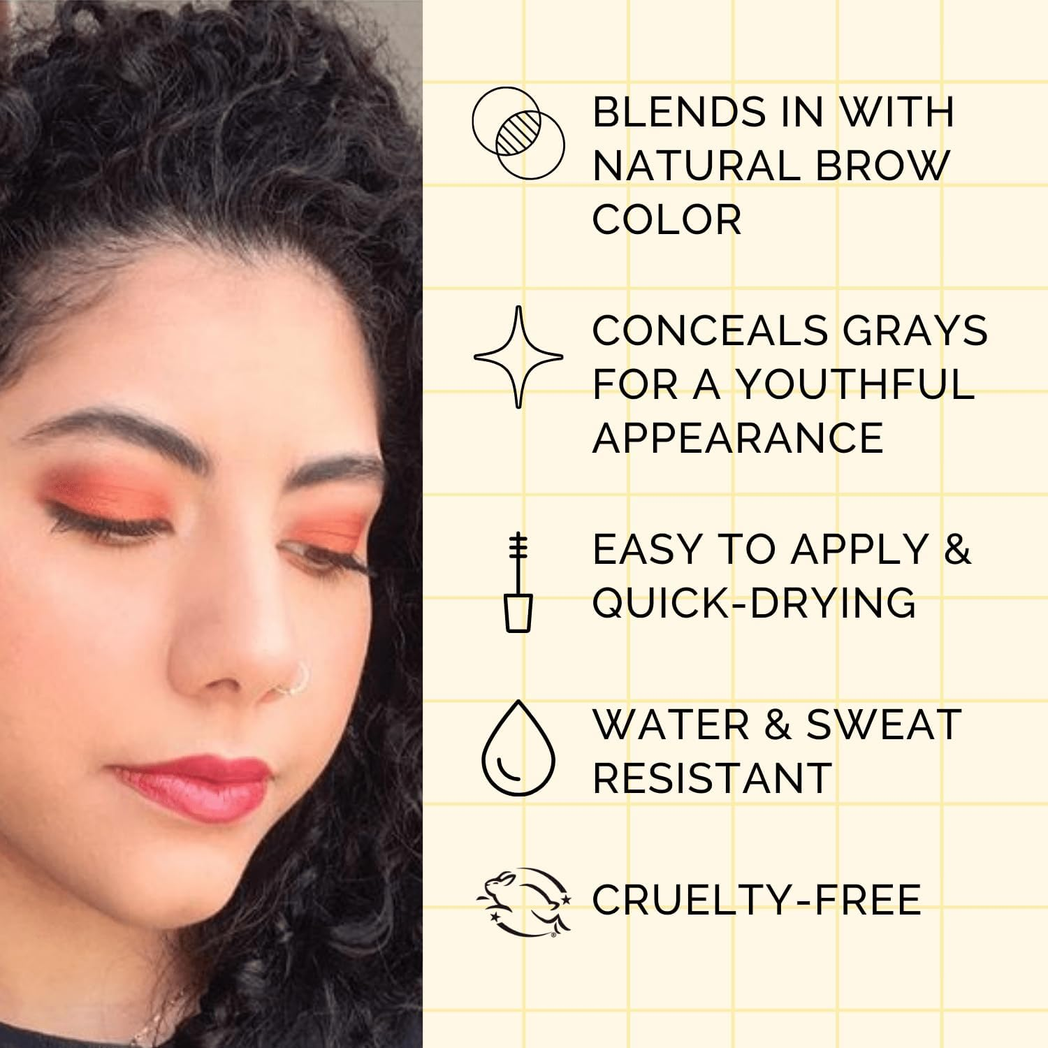 Elizabeth Mott Queen of the Fill Tinted Eyebrow Makeup Gel Cruelty Free (4G/.14Oz) Blonde image number 3