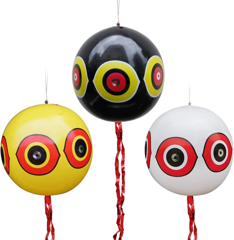 3PCS Balloon Bird Repellent, Terror Eye to Scare Birds in Garden Outdoors, Keep Ducks Away from Swimming Pool (40Cm after Inflation) image number 1