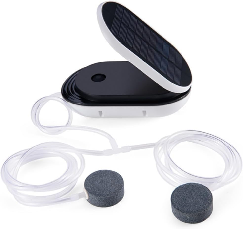 TEHAUX Solar Powered Aquarium Oxygen Pump Portable Fish Tank Air Aerator for Outdoor Fishing Quiet Oxygenation Design for Small to Medium Tanks image number 6