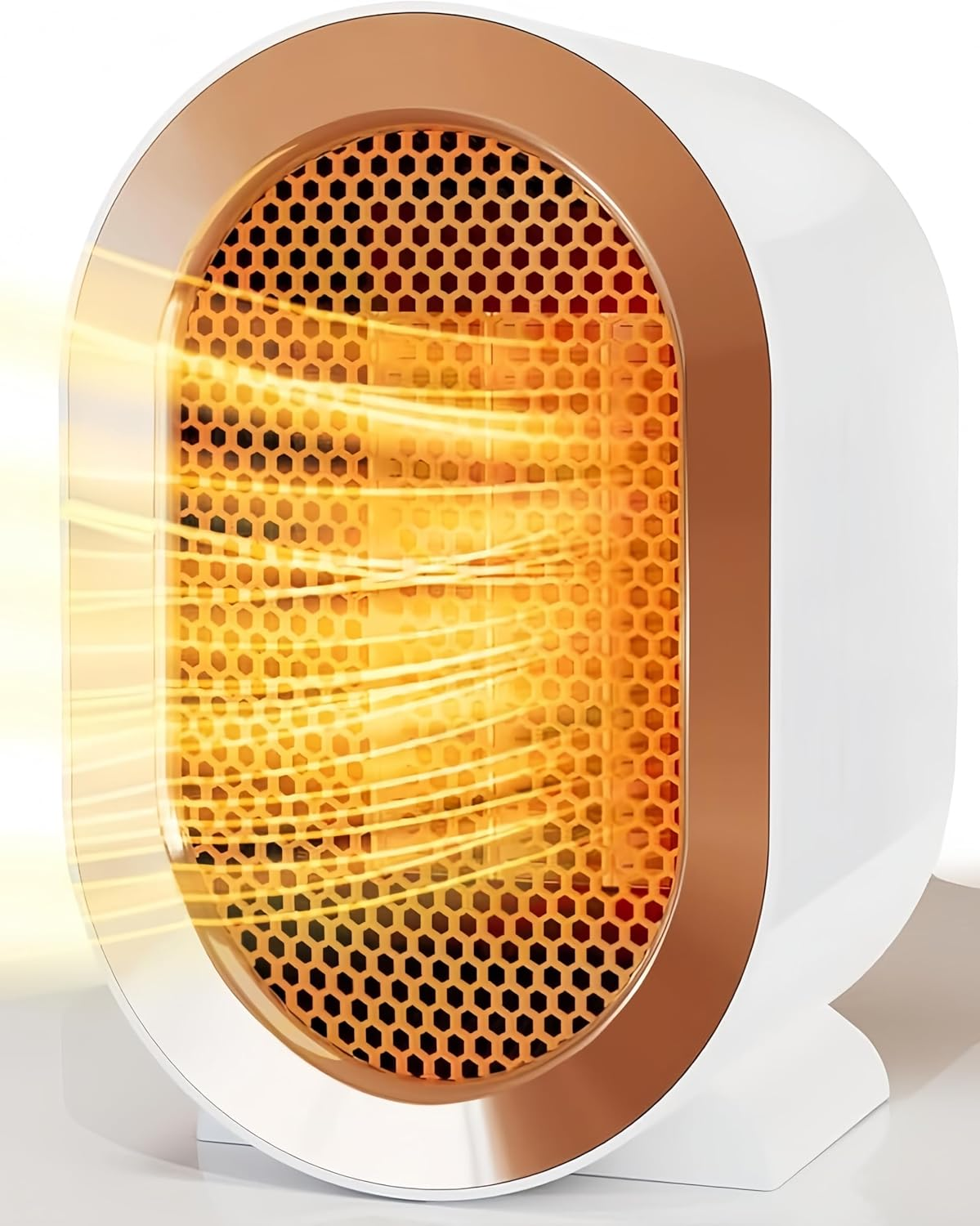 Electric Ceramic Space Heater &ndash; Portable Energy Efficient Desk Heater with 2 Adjustable Speeds, Tip-Over & Overheat Protection, Quiet Small Fan Heaters for Bedroom, Office, Living Room, Home image number 3