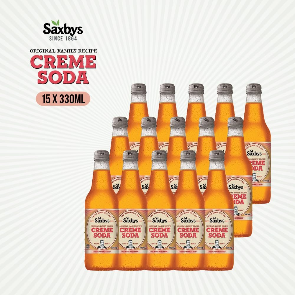 Saxby'S Cr&egrave;me Soda, 15 X 330 Milliliters image number 4