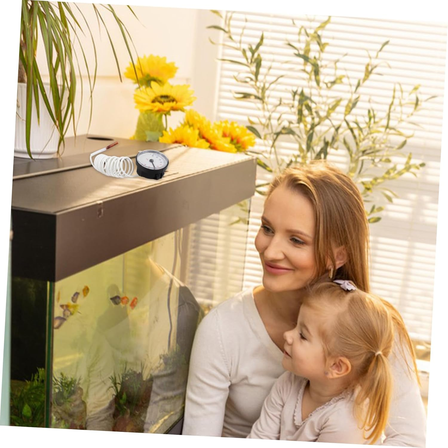 Portable Indoor Thermometer Small round Digital Temperature Gauge Lightweight Compact Accurate Temperature Measuring Device for Home Use image number 5