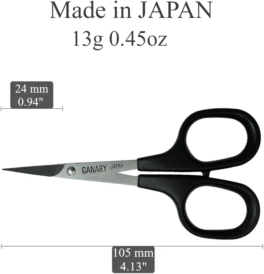 Hasegawa Cutlery DSB-100 Scissors, Ultra Fine, for Design, Bond-Free, Black image number 4