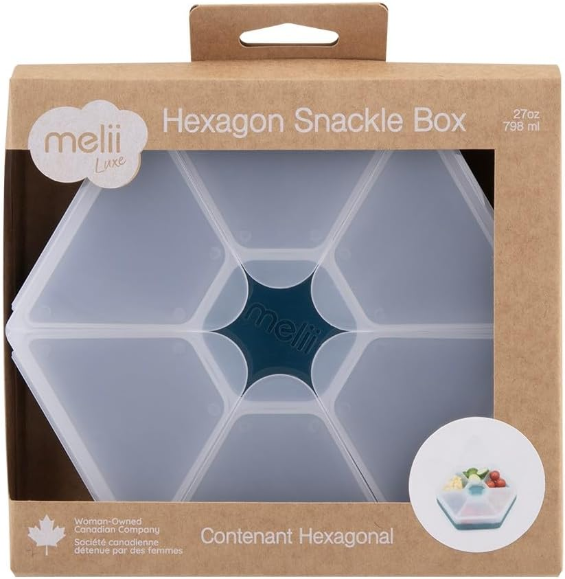 Melii Luxe Hexagon Snackle Box - Blue image number 1