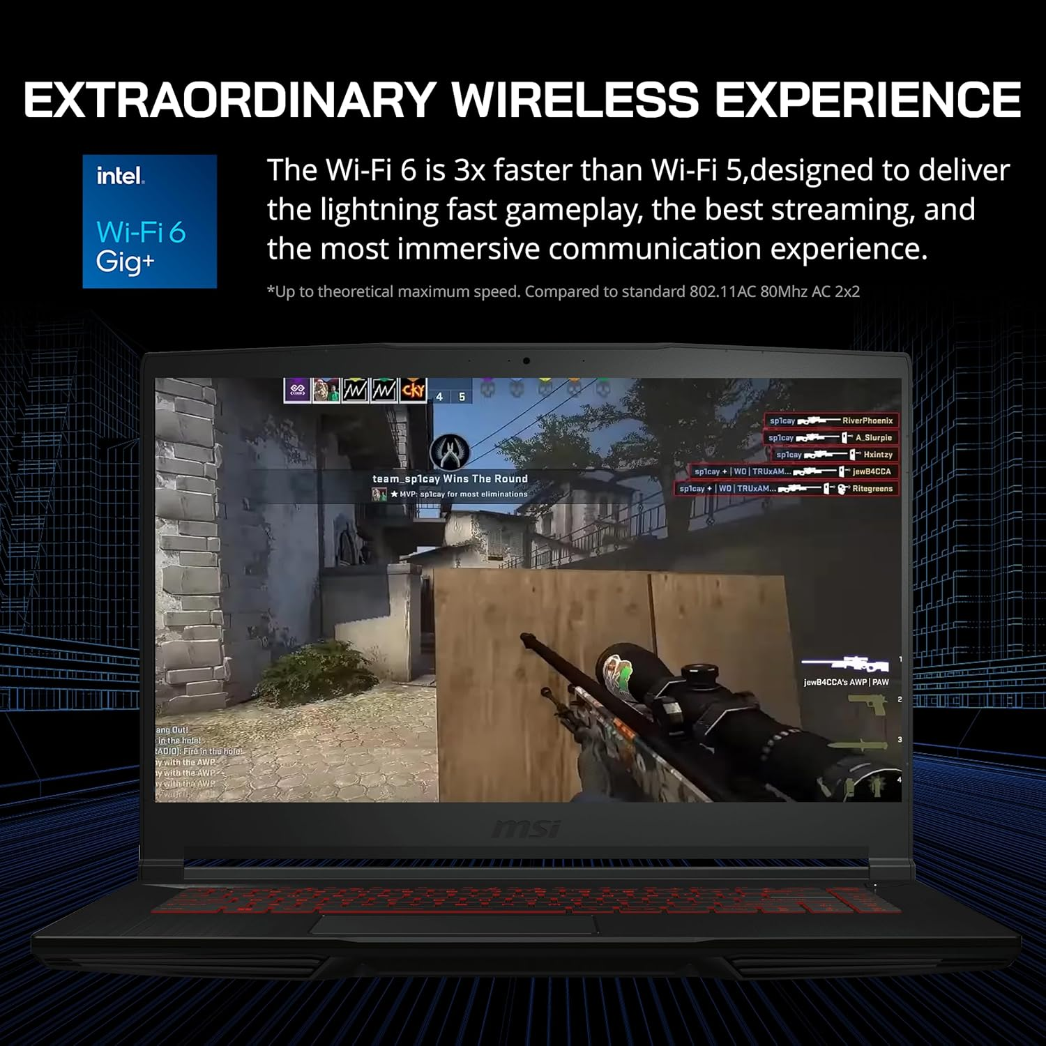 MSI GF63 15.6" 144Hz FHD IPS Gaming Laptop, 12Th Gen Intel 8-Core I5-12450H Processor, NVIDIA Geforce RTX 2050, 8GB RAM, 512GB Nvme SSD, Backlit Keyboard, Ethernet, Wifi, HDMI, Windows 11 Home image number 6