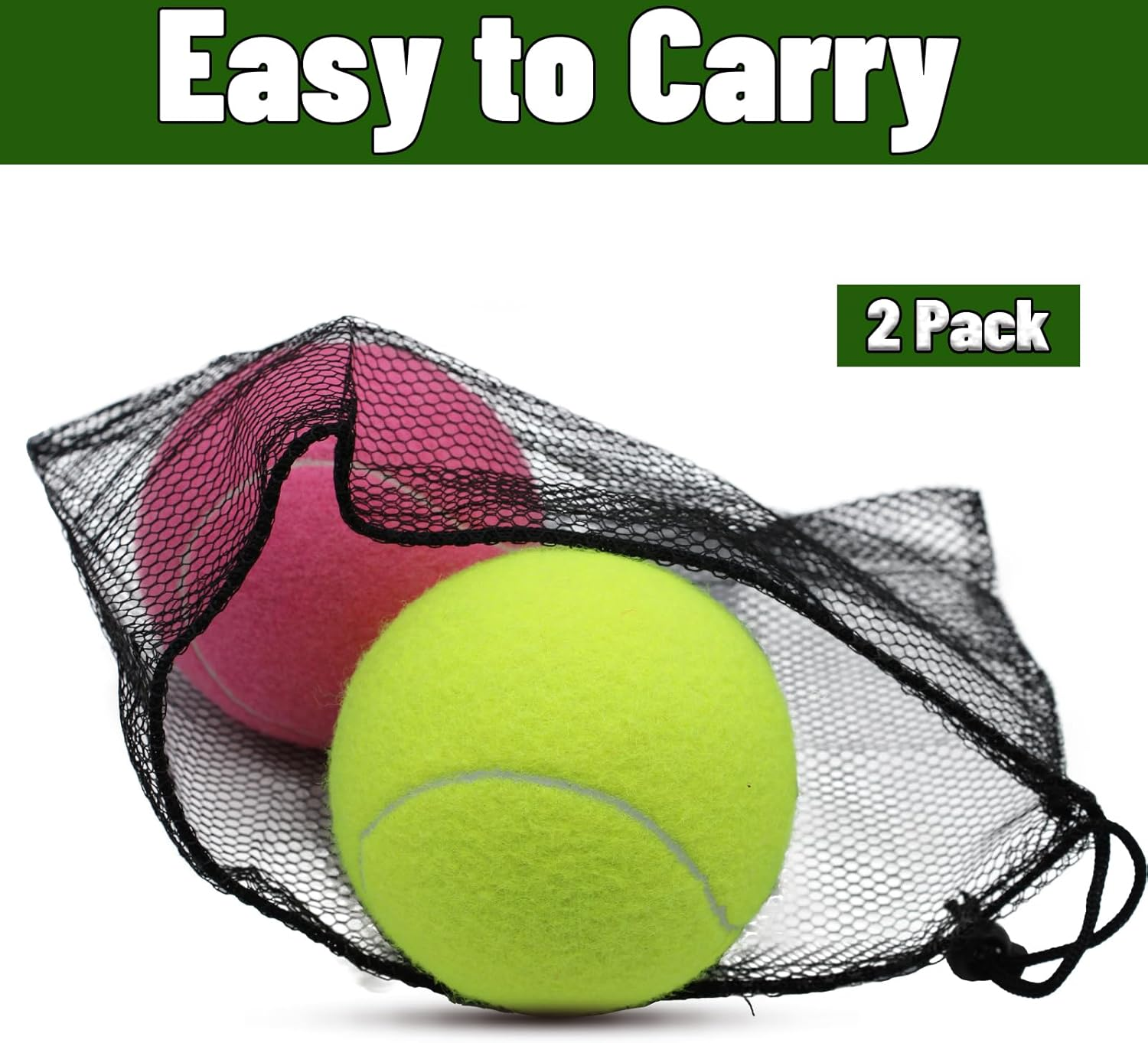 Magicorange Tennis Ball Dog Toys，2 Pack 4 Inch Oversize Giant Tennis Ball Dog Tennis Ball Large Pet Chew Toy for Outdoor/Indoor Sports (Multicolor, 2 Pack) image number 3