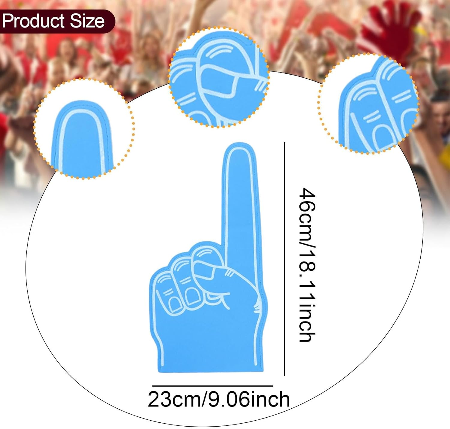Ｓｉｍｈｏａ Large Foam Finger Accessory for Sports Events and Celebrations image number 6