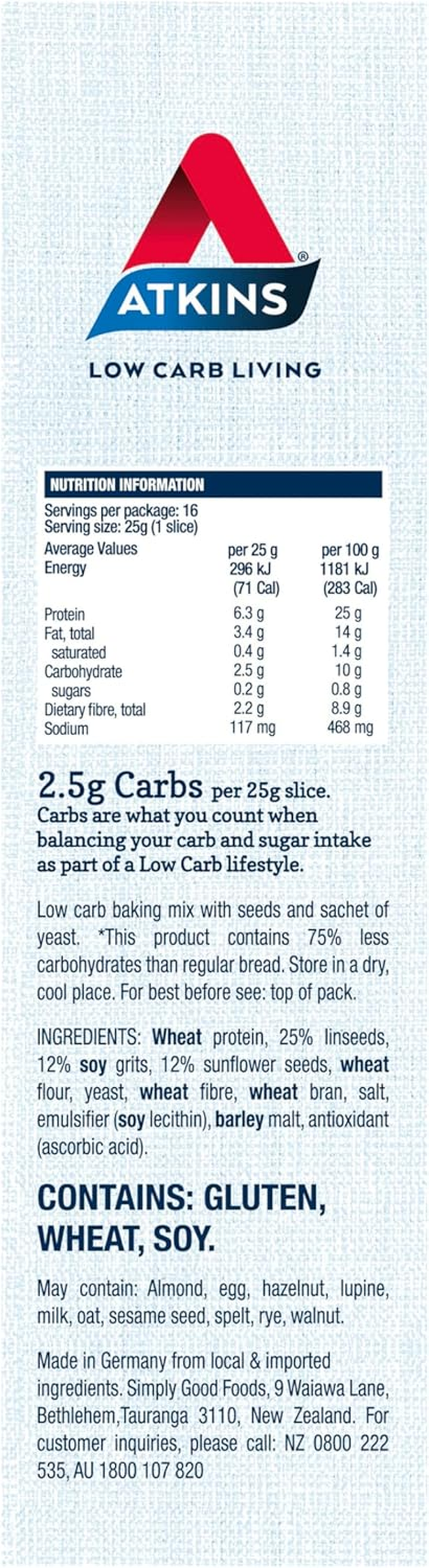 Atkins Low Carb Breadmix, 400 Grams image number 5