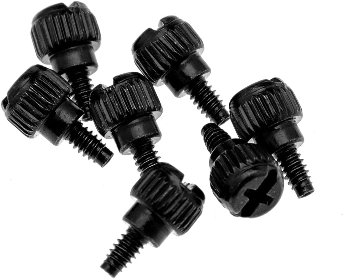 Emsea 50PCS Computer Case Thumb Screws, M3, 3Mm X 6Mm, Black
