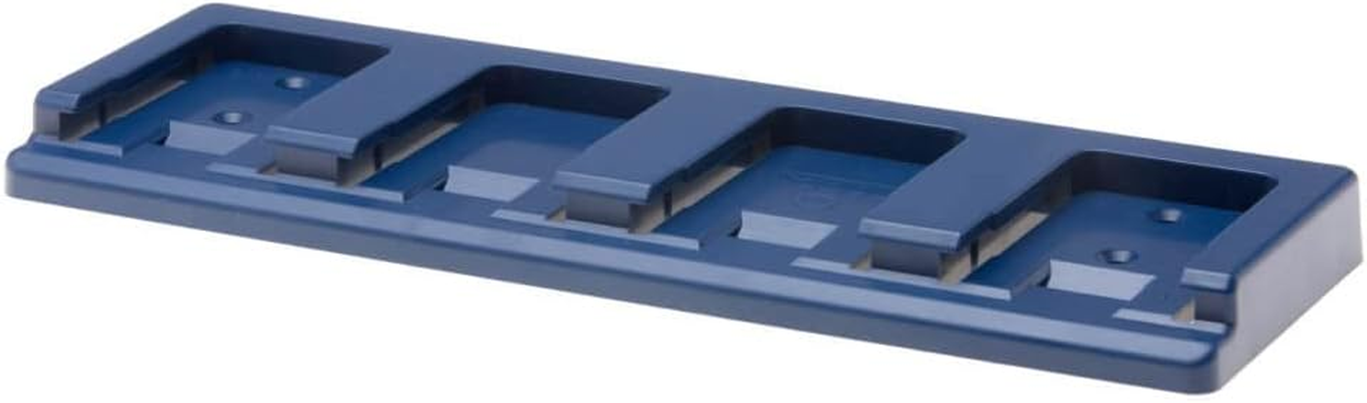 48 Tools the Original Inventers of the 4 Battery Holder Wall Mount for Bosch 18V UV Stabilised ABS Plastic, Secure Locking Mechanism, for Workshop, Truck, Van, Trailer Tool Storage