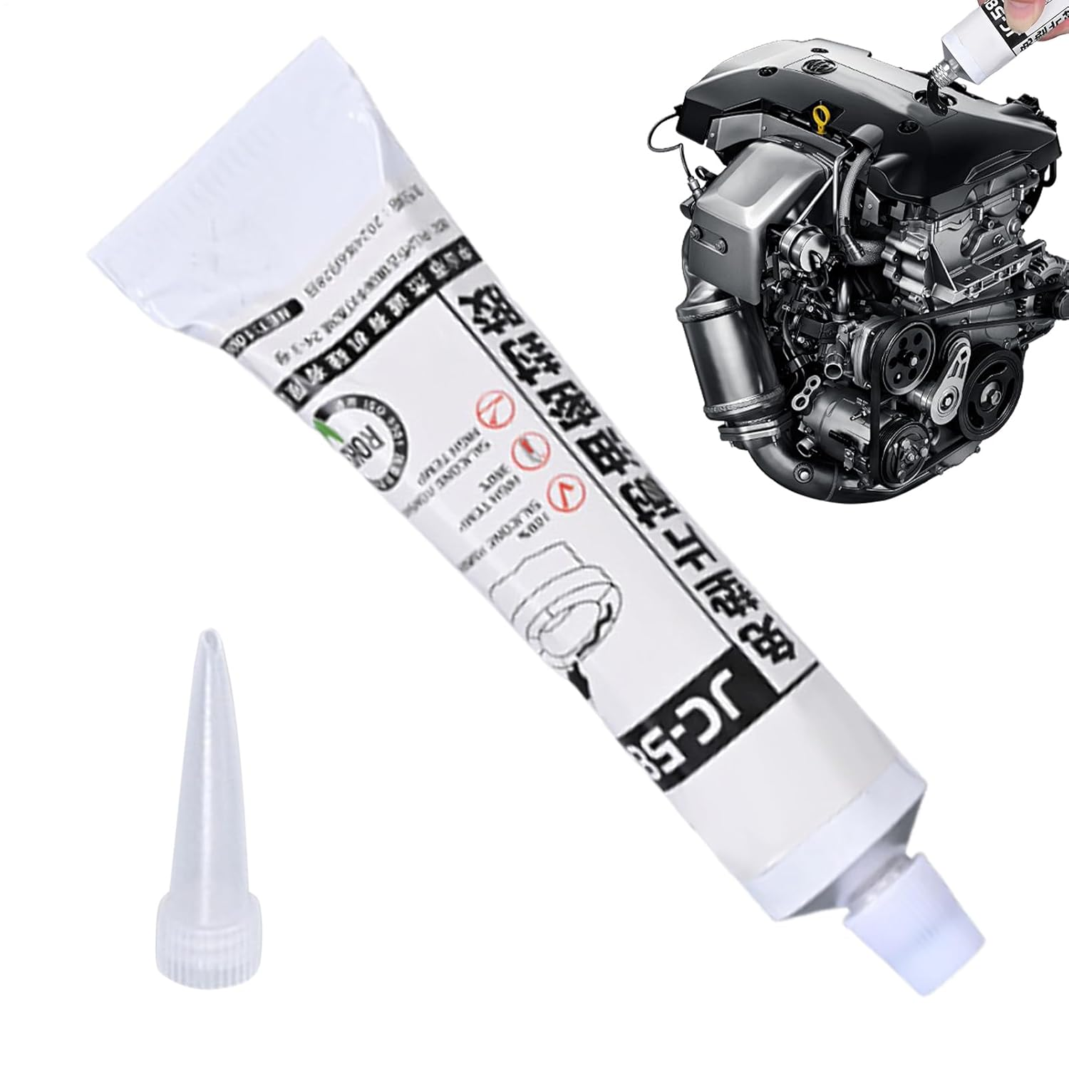 Liquid Silicone Sealant - Automotive Oil Leak Repair Sealant | Automotive Waterproof Sealing Adhesive for Maintenance Daily Care Engine Gearbox Water Pump image number 5