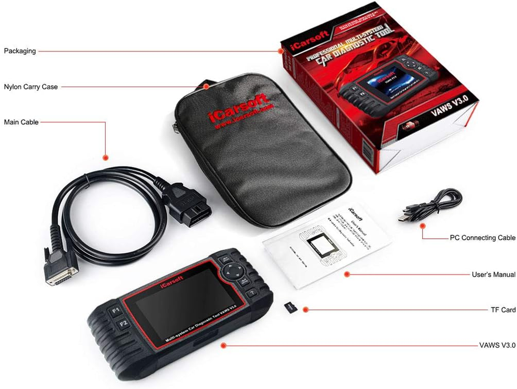 Icarsoft VAWS V3.0 Professional Diagnostic Scanner Tool for Audi VW Seat Skoda image number 4