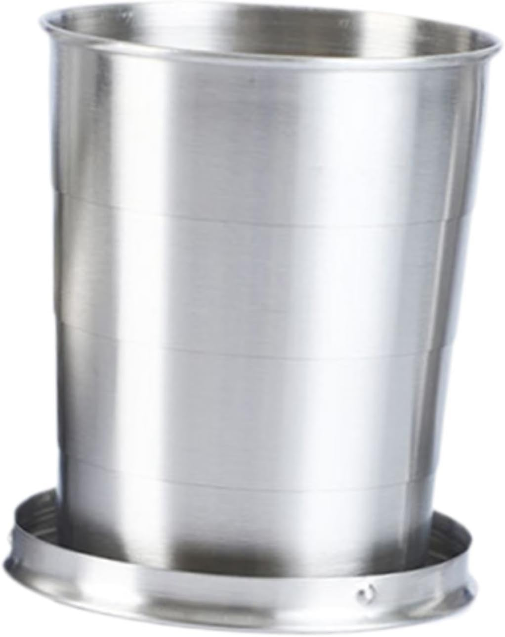 Eigell Collapsible Mug Telescopic Stainless Steel Mug Tough with Keychain Reusable Folding Mug Metal Cup for Water Camping Hiking image number 4