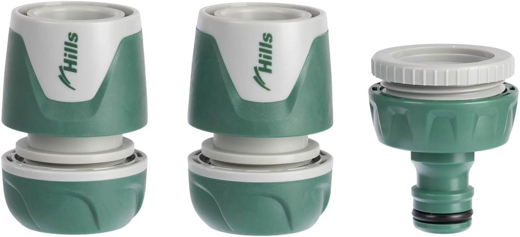 Hills Plastic Garden Watering Hose Fitting Set, 12 Mm (3-Pieces)