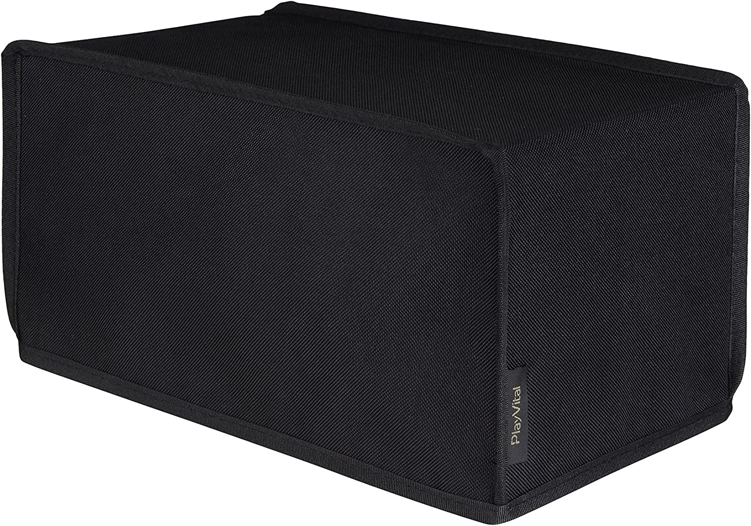 Playvital Black Nylon Horizontal Dust Cover for Xbox Series X Console, Soft Neat Lining Dust Guard, anti Scratch Waterproof Cover Sleeve for Xbox Series X Console