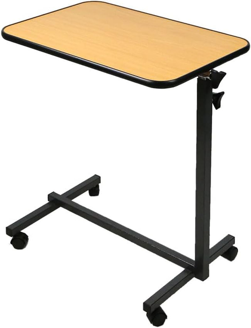 Overbed Table Bedside Mobility Study Medical Hospital Laptop Meal Adjustable Work image number 2
