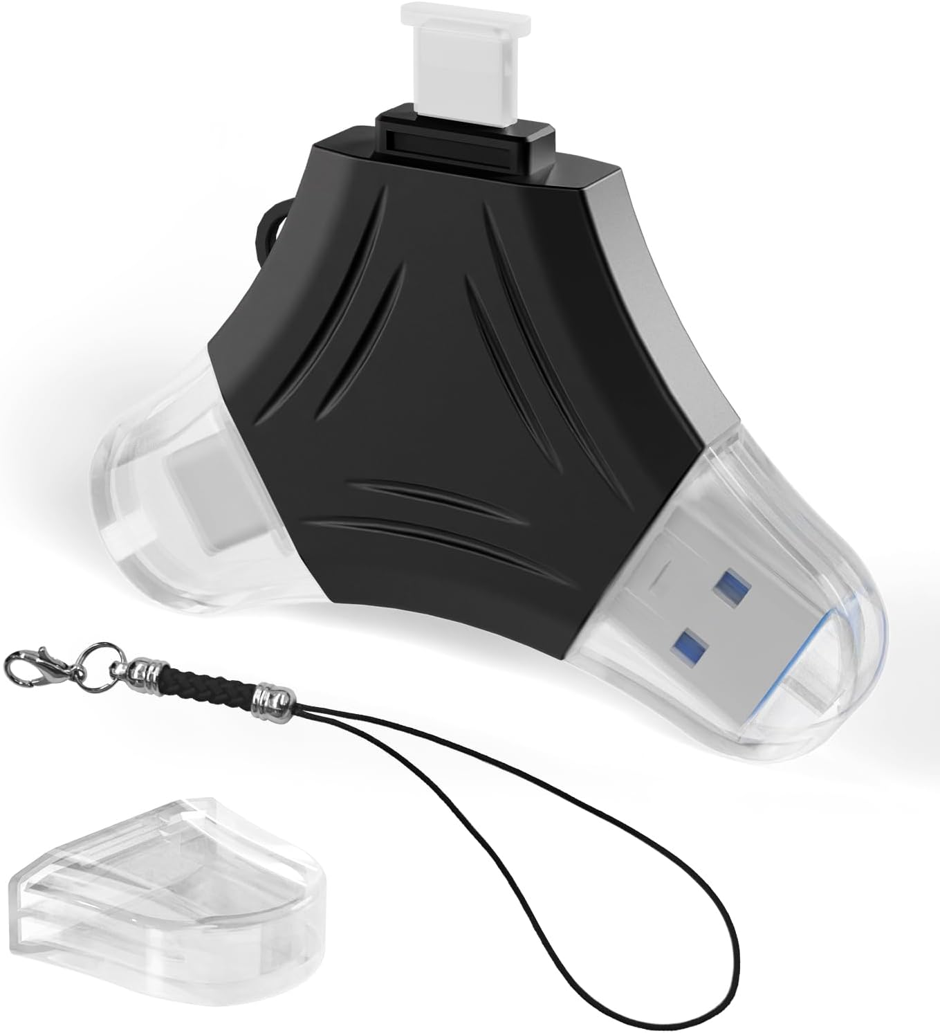 USB 3.0 Flash Drive for Phone 512Gb:3In1 External Memory Photo Keeper Storage Stick for Picture/Video/Data Saver/Backup High Speed Thumb/Jump/Hard Drive for Ipad/Android/Pc -Silver