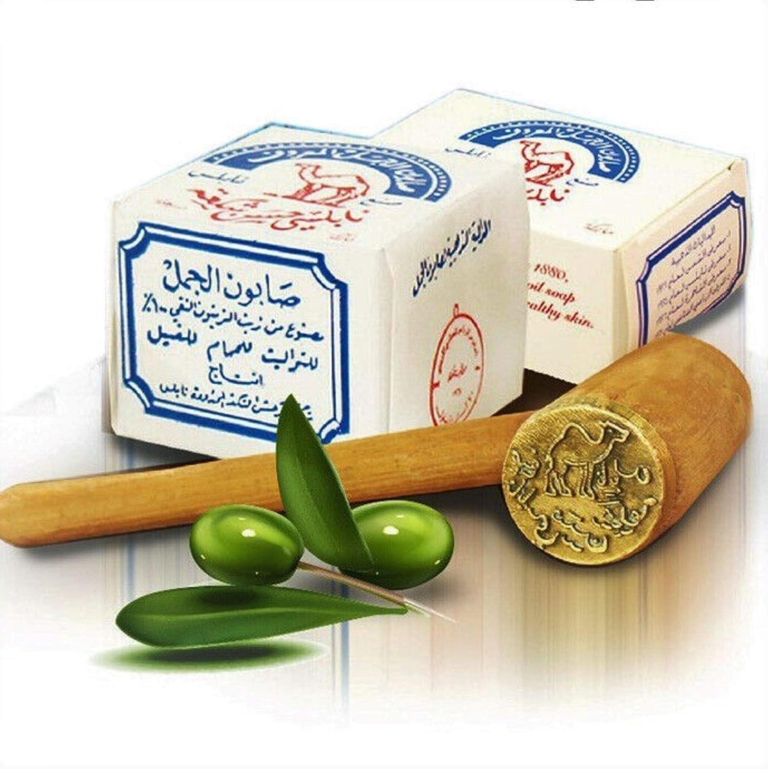 Olive Oil Nablus Soap Bar Al Jamal from the Holy Land 140Ml (2 Bars) image number 1